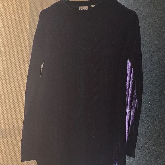 Classic Elements Deep Purple Knit Sweater - Picture 4 of 6